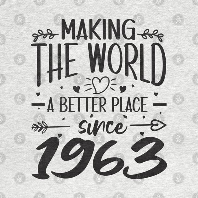 Birthday Making the world better place since 1963 by IngeniousMerch